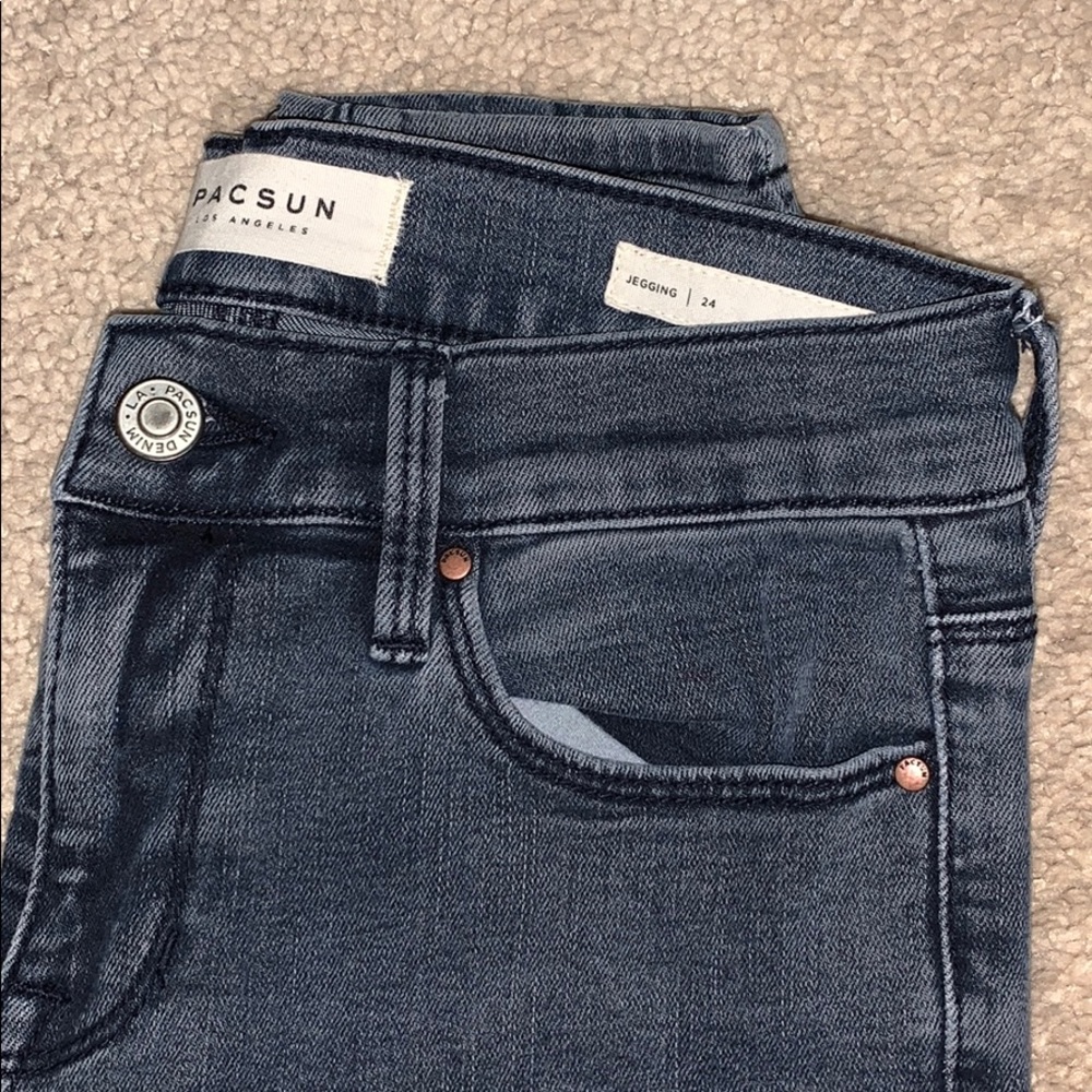 Pacsun dark blue woman’s jeggings size 24